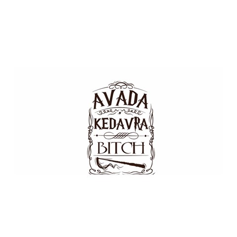 Avada Kedavra Bitch Harry  Potter Satin Wrap from ArtsNow.com Front