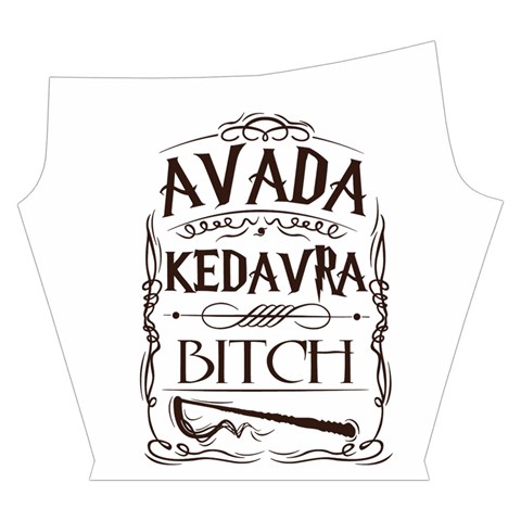 Avada Kedavra Bitch Harry  Potter Yoga Cropped Leggings from ArtsNow.com Left