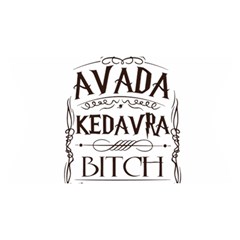 Avada Kedavra Bitch Harry  Potter Yoga Cropped Leggings from ArtsNow.com Waistband Front
