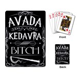 Avada Kedavra Bitch Harry Potter Playing Cards Single Design