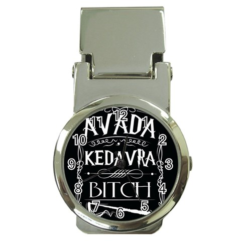 Avada Kedavra Bitch Harry Potter Money Clip Watch from ArtsNow.com Front