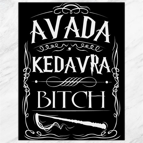 Avada Kedavra Bitch Harry Potter Canvas 12  x 16  from ArtsNow.com 11.86 x15.41  Canvas - 1
