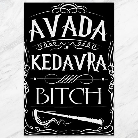 Avada Kedavra Bitch Harry Potter Canvas 12  x 18  from ArtsNow.com 11.88 x17.36  Canvas - 1