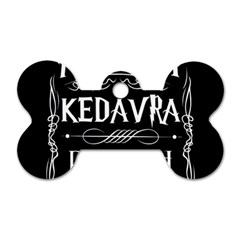 Avada Kedavra Bitch Harry Potter Dog Tag Bone (Two Sides) from ArtsNow.com Back