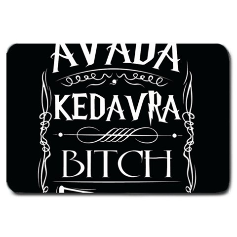 Avada Kedavra Bitch Harry Potter Large Doormat from ArtsNow.com 30 x20  Door Mat