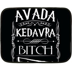 Avada Kedavra Bitch Harry Potter Double Sided Fleece Blanket (Mini) from ArtsNow.com 35 x27  Blanket Front