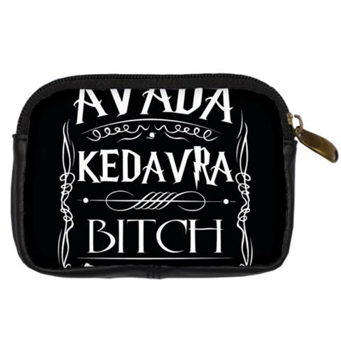 Avada Kedavra Bitch Harry Potter Digital Camera Leather Case from ArtsNow.com Back