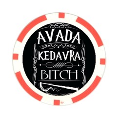 Avada Kedavra Bitch Harry Potter Poker Chip Card Guard (10 pack) from ArtsNow.com Back