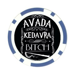 Avada Kedavra Bitch Harry Potter Poker Chip Card Guard (10 pack) from ArtsNow.com Back