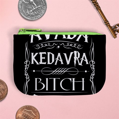 Avada Kedavra Bitch Harry Potter Mini Coin Purse from ArtsNow.com Front