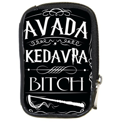 Avada Kedavra Bitch Harry Potter Compact Camera Leather Case from ArtsNow.com Front