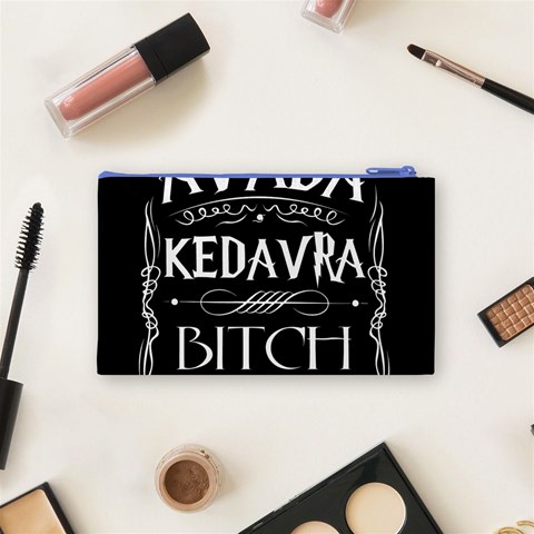 Avada Kedavra Bitch Harry Potter Cosmetic Bag (Small) from ArtsNow.com Back