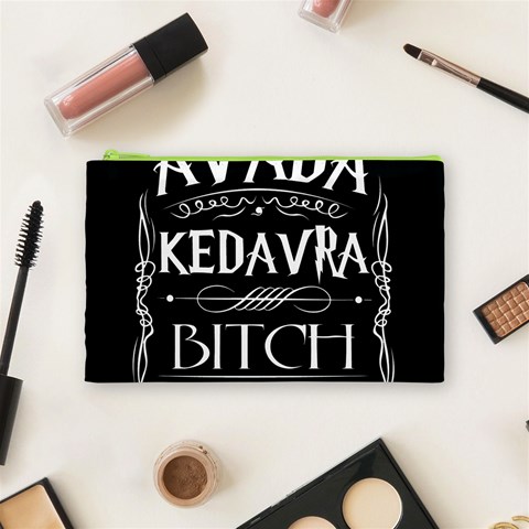 Avada Kedavra Bitch Harry Potter Cosmetic Bag (Medium) from ArtsNow.com Front