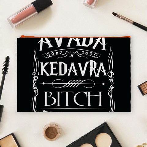 Avada Kedavra Bitch Harry Potter Cosmetic Bag (Large) from ArtsNow.com Front