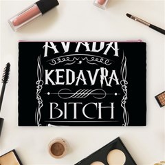 Avada Kedavra Bitch Harry Potter Cosmetic Bag (Large) from ArtsNow.com Back