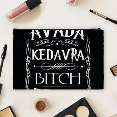 Avada Kedavra Bitch Harry Potter Cosmetic Bag (Large) from ArtsNow.com Back