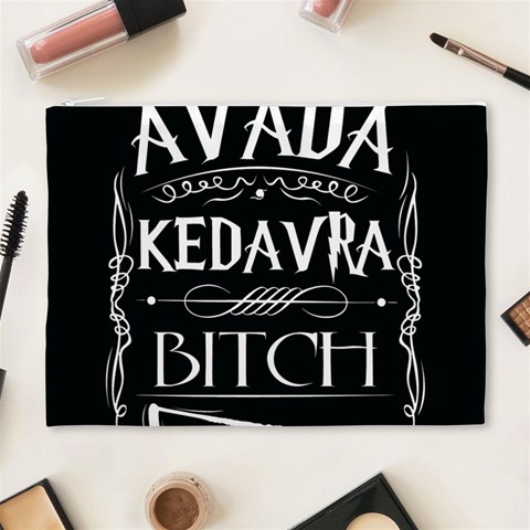 Avada Kedavra Bitch Harry Potter Cosmetic Bag (XL) from ArtsNow.com Front