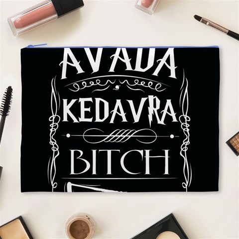 Avada Kedavra Bitch Harry Potter Cosmetic Bag (XL) from ArtsNow.com Front