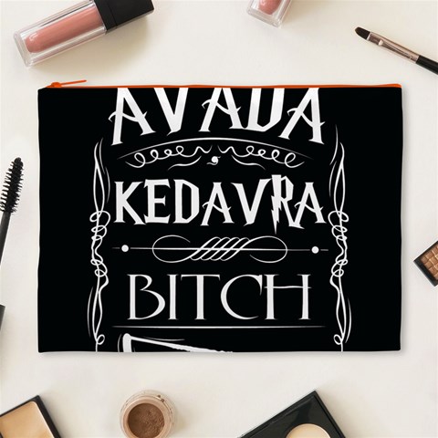 Avada Kedavra Bitch Harry Potter Cosmetic Bag (XL) from ArtsNow.com Front