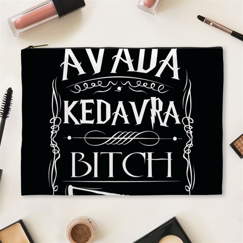 Avada Kedavra Bitch Harry Potter Cosmetic Bag (XL) from ArtsNow.com Front