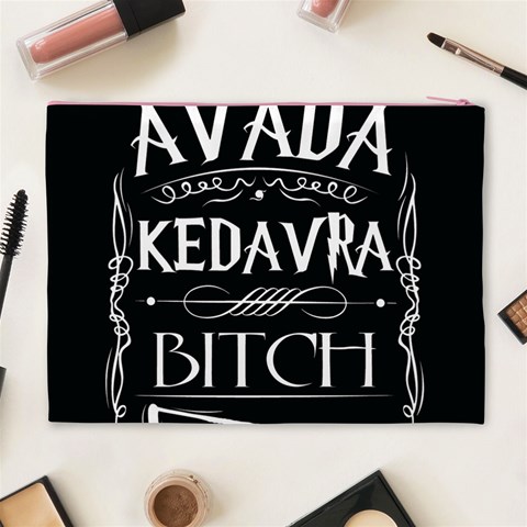 Avada Kedavra Bitch Harry Potter Cosmetic Bag (XL) from ArtsNow.com Back