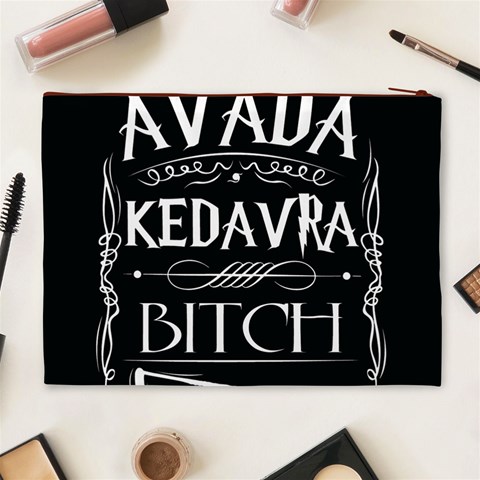 Avada Kedavra Bitch Harry Potter Cosmetic Bag (XL) from ArtsNow.com Back