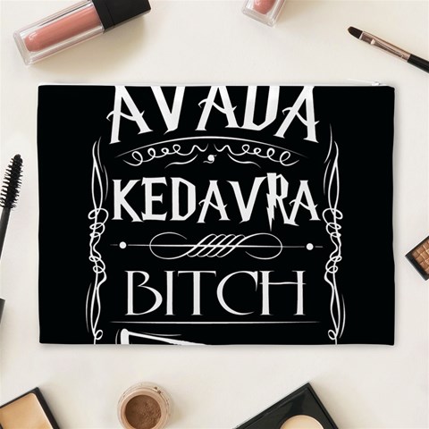Avada Kedavra Bitch Harry Potter Cosmetic Bag (XL) from ArtsNow.com Back
