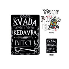 Ace Avada Kedavra Bitch Harry Potter Playing Cards 54 (Mini) from ArtsNow.com Front - SpadeA