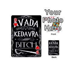 Avada Kedavra Bitch Harry Potter Playing Cards 54 (Mini) from ArtsNow.com Front - Heart9