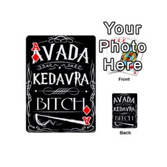 Ace Avada Kedavra Bitch Harry Potter Playing Cards 54 (Mini) from ArtsNow.com Front - DiamondA