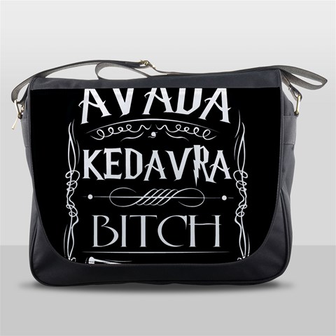 Avada Kedavra Bitch Harry Potter Messenger Bag from ArtsNow.com Front