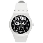 Avada Kedavra Bitch Harry Potter Round Plastic Sport Watch (M)