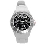Avada Kedavra Bitch Harry Potter Round Plastic Sport Watch (L)