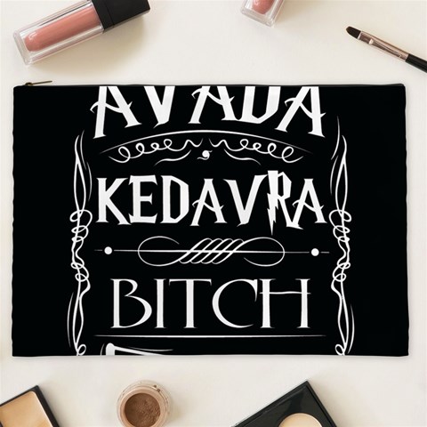 Avada Kedavra Bitch Harry Potter Cosmetic Bag (XXL) from ArtsNow.com Front
