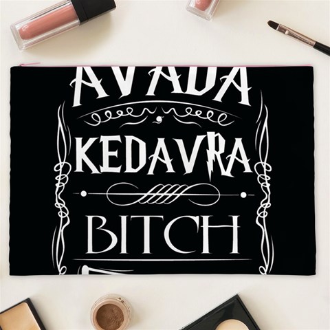 Avada Kedavra Bitch Harry Potter Cosmetic Bag (XXL) from ArtsNow.com Front