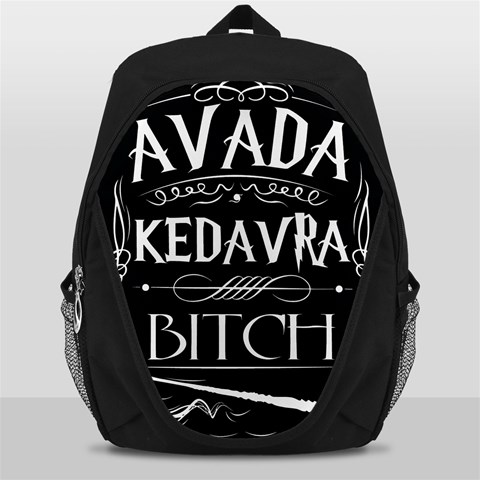 Avada Kedavra Bitch Harry Potter Backpack Bag from ArtsNow.com Front