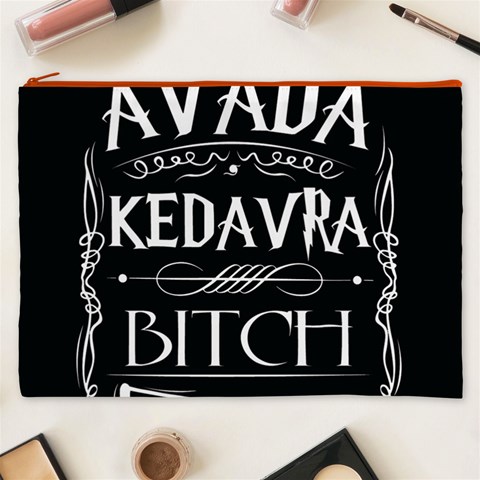 Avada Kedavra Bitch Harry Potter Cosmetic Bag (XXXL) from ArtsNow.com Front