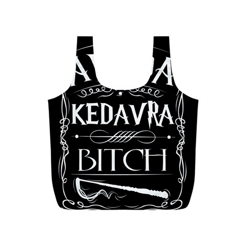 Avada Kedavra Bitch Harry Potter Full Print Recycle Bag (S) from ArtsNow.com Front