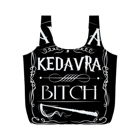 Avada Kedavra Bitch Harry Potter Full Print Recycle Bag (M) from ArtsNow.com Back
