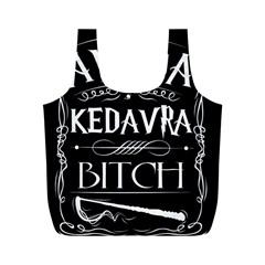 Avada Kedavra Bitch Harry Potter Full Print Recycle Bag (M) from ArtsNow.com Back