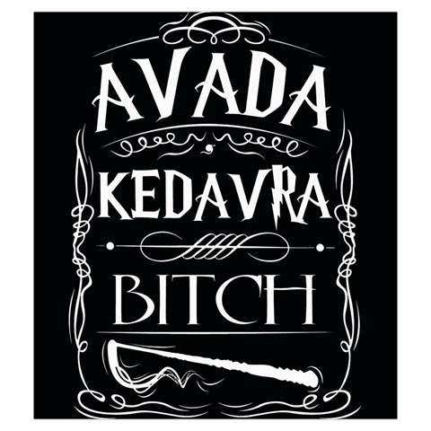 Avada Kedavra Bitch Harry Potter Drawstring Pouch (Medium) from ArtsNow.com Front