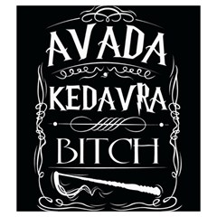 Avada Kedavra Bitch Harry Potter Drawstring Pouch (Medium) from ArtsNow.com Back