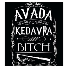 Avada Kedavra Bitch Harry Potter Drawstring Pouch (Large) from ArtsNow.com Back