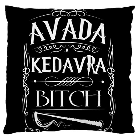 Avada Kedavra Bitch Harry Potter Large Flano Cushion Case (Two Sides) from ArtsNow.com Front