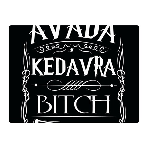 Avada Kedavra Bitch Harry Potter Double Sided Flano Blanket (Mini) from ArtsNow.com 35 x27  Blanket Back