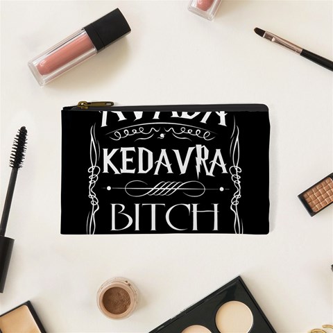 Avada Kedavra Bitch Harry Potter Cosmetic Bag (XS) from ArtsNow.com Front