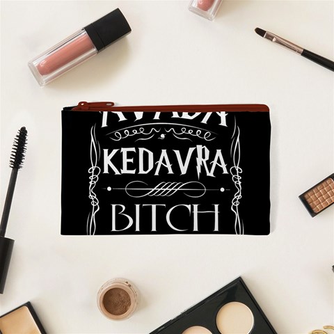Avada Kedavra Bitch Harry Potter Cosmetic Bag (XS) from ArtsNow.com Front