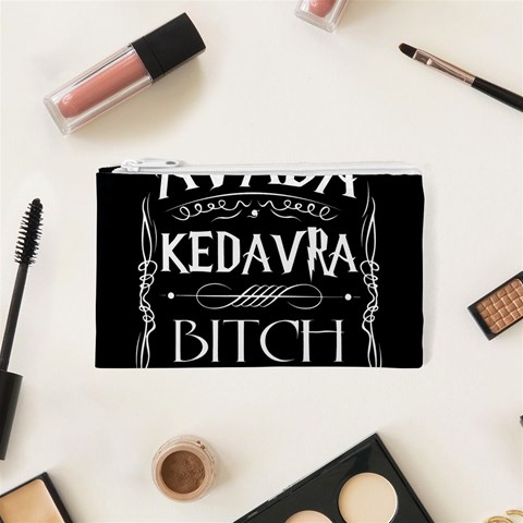 Avada Kedavra Bitch Harry Potter Cosmetic Bag (XS) from ArtsNow.com Front