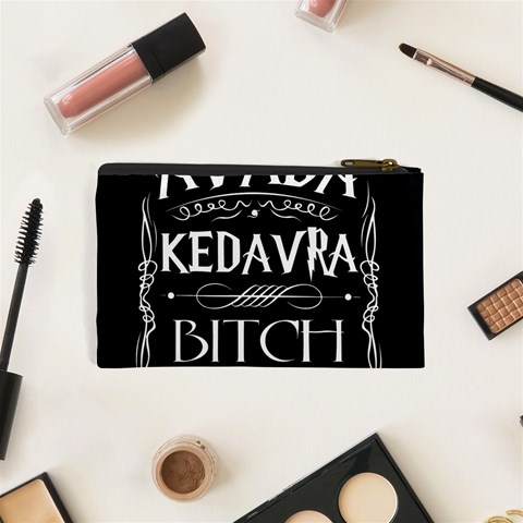 Avada Kedavra Bitch Harry Potter Cosmetic Bag (XS) from ArtsNow.com Back