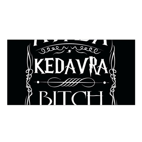 Avada Kedavra Bitch Harry Potter Satin Shawl from ArtsNow.com Front